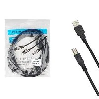 кабель для принтера dl32 usb2.0 am-bm с фильтром 3м черный  фото
