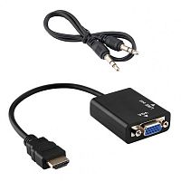 видео переходник орбита ot-avw21 (vhc-2) (hdmi-vga / jack 3.5)  фото