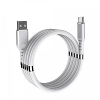 кабель usb - microusb орбита ot-smm53 белый 1м (2,4а) силикон  фото