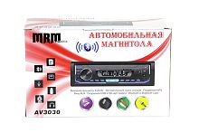 автомагнитола 1din mrm av3030 bt, lcd экран,пульт ду,fm радио, 1 usb, aps, 4*50 w, радиатор,7 цветов  фото