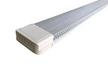 лампа cветодиодная линейная прозрачная sirius t12 трехрядный 120см 120w 6500k (l1200*w73)  фото