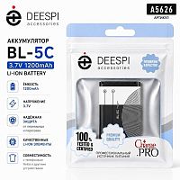 аккумулятор deespi bl-5c (1200mah, li-ion, 3.7v) перезаряжаемая литий-ионная батарея  фото