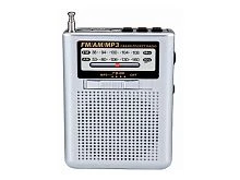 радиоприемник переносной deespi re-10, am/fm, проигрыватель mp3, bt/usb/aux/microsd, аккумулятор/220  фото