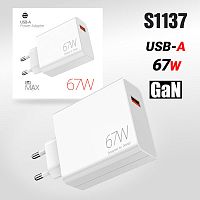 блок питания deespi de06, 5v / 67w , зарядное устройство с usb-a, белый цвет  фото