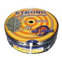 кабель strong  rg6u  64% hq premium black за 1м  фото