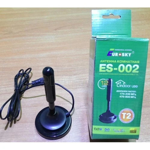 Антенна Комнатная Eurosky ES-002 T2  активная купить в г.Крым